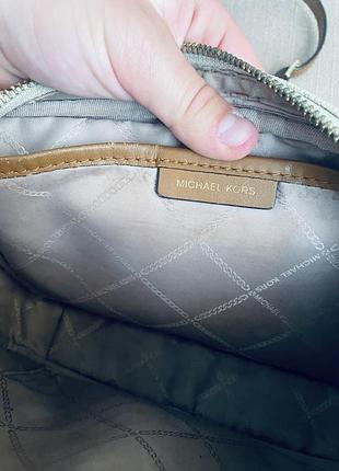Оригінальна жіноча сумка michael kors в ванільному кольорі 8