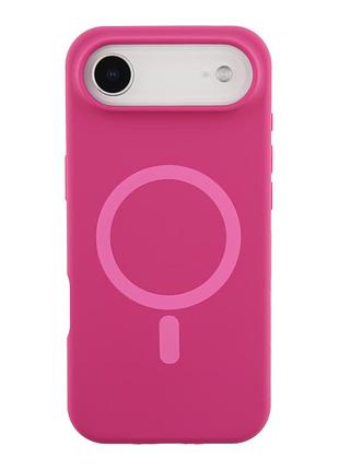 Чехол накладка glow silicone case with magsafe для apple iphone 17 air панель-накладка для телефона магнитая зарядка manyue red