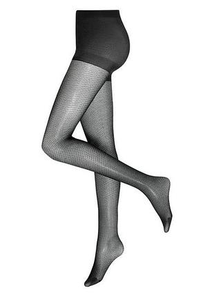 Колготки 40 den капроновые с узором для женщины esmara lycra® 416855-1 s черный