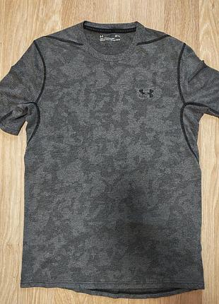 Футболка under armour серая m полиэстер нова