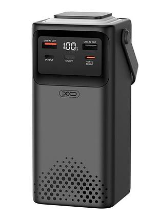 Универсальная мобильная батарея power bank xo pr286 pd20w+qc22.5w four cables + lighting fast charging 50000mah черный