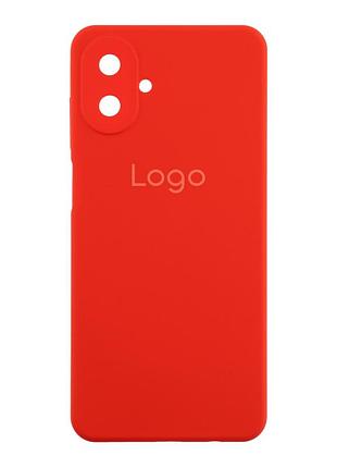 Чохол-накладка liquid silicone (aa) із захистом на камеру для samsung galaxy a07 red