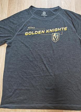 Футболка nhl vegas golden knights fanatics l серая новая