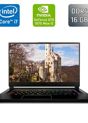 Игровой ноутбук б-класс msi gs65 stealth thin 8rf / 15.6" (1920x1080) ips / intel core i7-8750h (6 (12) ядер по 2.2 - 4.1 ghz) /