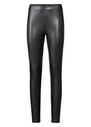 Легинсы с искусственной кожы для женщины esmara lycra® 357705 38(s) черный