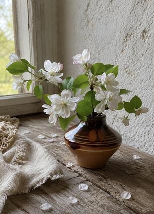 Васильковская🏺⚜ керамика обливная ваза майолика орнамент редкая форма автор денисенко вазочка глечик кувшин