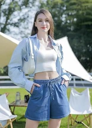 Женские джинсовые шорты размер s/m, l/xl