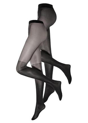 Колготки 60 den набор 2 пары для женщины esmara lycra® 468619-1 m черный