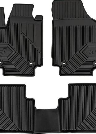 Автомобільні килимки поліки в салон frogum 3d для mg zs 2 hybrid 24- мр зс чорні