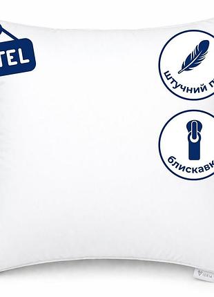 Подушка 70x70 см premium soft ideia искусственный пух, с молнией, премиум качество, для гостиниц и дома