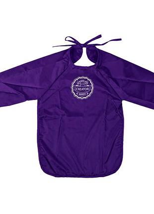 Фартук для творчества с рукавами те12416(violet) с рисунком, рост 104 см | maxisvit