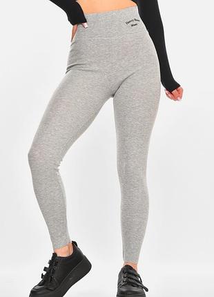 Лосины женские однотонные серого цвета р.onesize 212426k