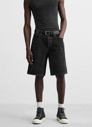 Шорты zara джинсовые 19655 black