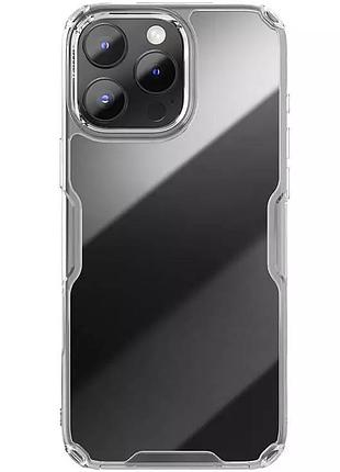 Tpu чехол nillkin nature pro series для apple iphone 16 pro (6.3") бесцветный (прозрачный)