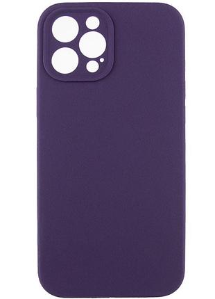 Чехол silk full camera protective (aa) no logo для apple iphone 12 pro max (6.7") фиолетовый / elderberry