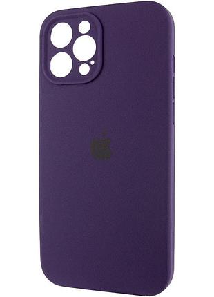 Силіконовий чохол silicone silk full camera protective (aa) no logo для iphone 12 pro max (айфон 12 про макс), матова накладка 3