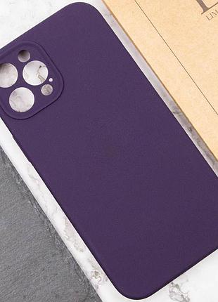Силіконовий чохол silicone silk full camera protective (aa) no logo для iphone 12 pro max (айфон 12 про макс), матова накладка 5
