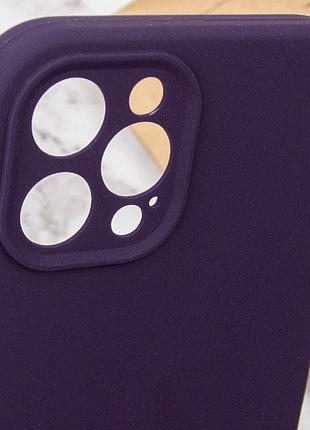 Силіконовий чохол silicone silk full camera protective (aa) no logo для iphone 12 pro max (айфон 12 про макс), матова накладка 6