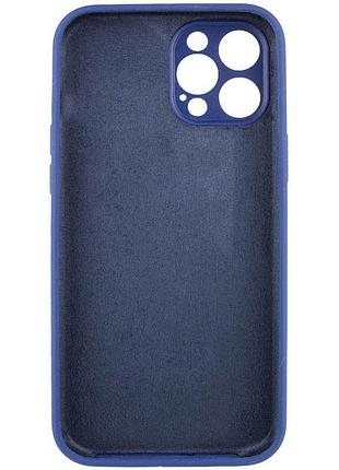 Силіконовий чохол silicone silk full camera protective (aa) no logo для iphone 12 pro max (айфон 12 про макс), матова накладка 4