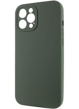 Силіконовий чохол silicone silk full camera protective (aa) no logo для iphone 12 pro max (айфон 12 про макс), матова накладка 3