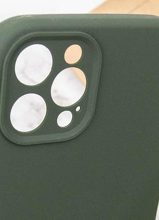 Силіконовий чохол silicone silk full camera protective (aa) no logo для iphone 12 pro max (айфон 12 про макс), матова накладка 6