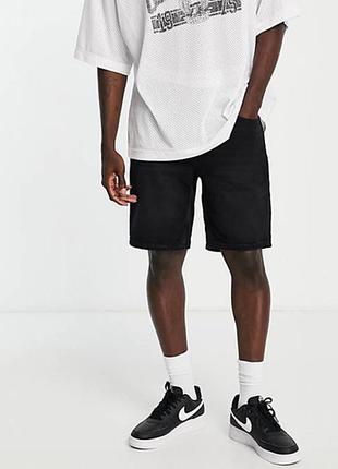 Шорти bershka джинсові 119543358 black