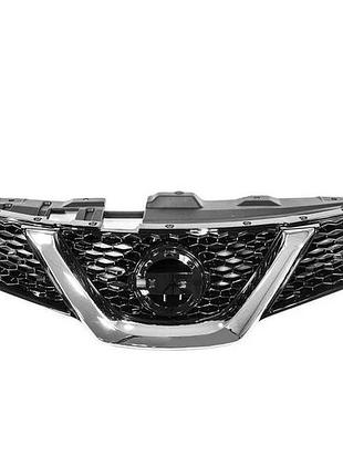 Решетка радиатора nissan qashqai 2014-2017, с хромированным молдингом, avtm, 185036990
