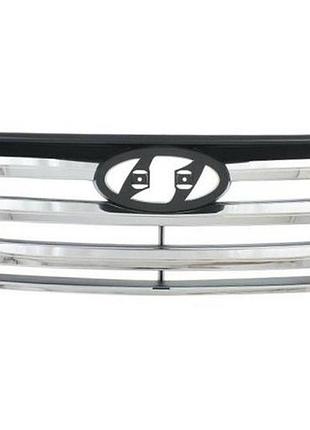 Решетка радиатора hyundai santa fe 3 2012-2016, хромированная, avtm, 183237990