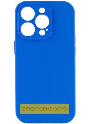 Чохол silk full camera protective (aa) no logo для apple iphone 16 (6.1") синій / capri blue
