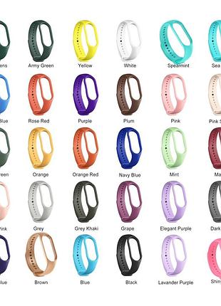 Ремінець для xiaomi mi band 5/6/7 original design shiny pink