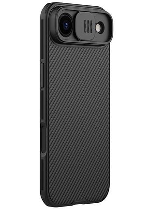 Карбоновая накладка nillkin camshield pro magnetic для apple iphone 17 air (6.5") black