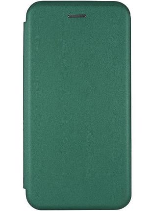 Кожаный чехол-книжка classy для xiaomi redmi 8a зеленый