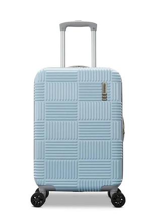 Ручна поклажа american tourister nxt checkered hardside carry on spinner синій/блакитний