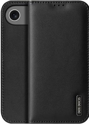 Чехол dux ducis hivo для iphone 17 air книжка с карманом для визиток айфон 17 аир black