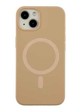 Чохол glow silicone case with magsafe для iphone 13 desert gold