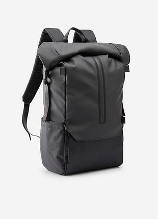 Туристический рюкзак quechua rolltop с карманом для ноутбука 29л 47×27×15 см черный