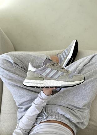 Кроссовки adidas zx 500 адидас зх 500 женские серые легкие удобные для активного отдыха