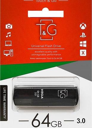 Usb-накопитель flash drive 3.0 64gb vega 121 usb flash drive 3.0 флешка 64гб черный
