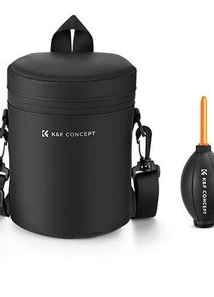 Водонепроникна сумка футляр для об’єктива камери k&f concept розмір m 10.5х11x15см (kf13.201)