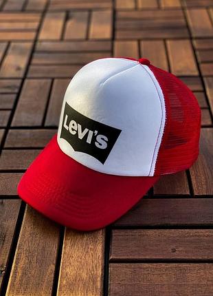Кепка levis червоно-білий -