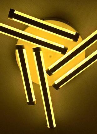 Люстра светодиодная потолочная led светильник для квартиры на потолок лэд 25103 белый 8х48х48 см.