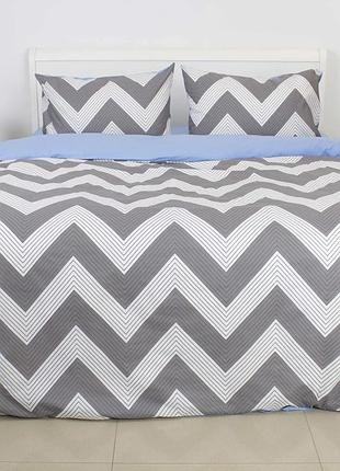 Постельное белье двуспальное теп happy sleep blue symmetry 2-03795_35150 210х175 см