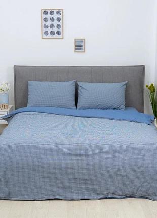 Постельное белье двуспальное viluta вареный хлопок wash printed w 04-2 175х210 см