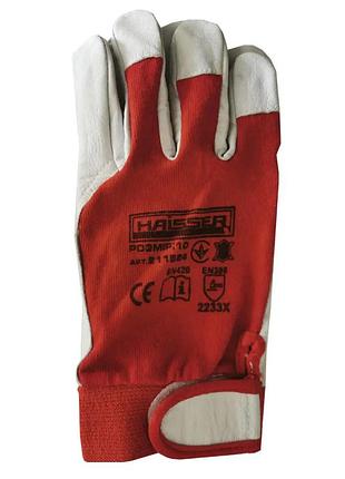 Перчатки защитные комбинированные haisser 211524 xl красные