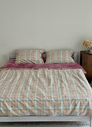 Постельное белье евро dushka home 21579 200х220 см