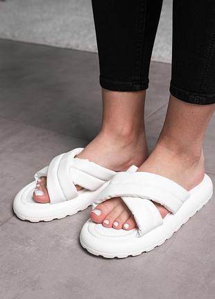 Шльопанці жіночі fashion oliver 3654 40 розмір 25,5 см білий