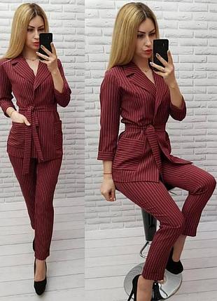 Жіночий костюм на запах s195 ruby 44