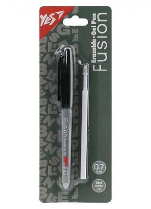 Ручка гелевая пиши-стирай yes fusion graphite 420461 0,7 мм синяя