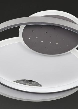 Люстра світлодіодна стельова led світильник для квартири на стелю лед з пультом 27122 білий 5х40х52 см.