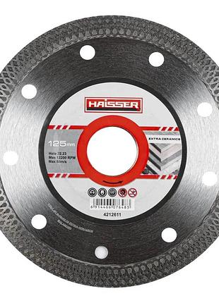 Диск алмазный haisser extra сeramiсs 107648 125х1.4х10х22.23 мм серебристый